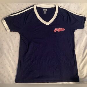 Vintage Cleveland Indians ringer v neck tee vintage